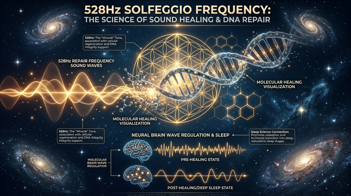 528Hz ソルフェジオ周波数 睡眠効果