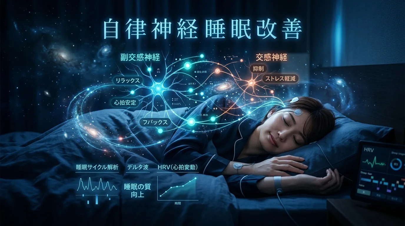 自律神経と睡眠の関係｜副交感神経を高めて深く眠るための方法