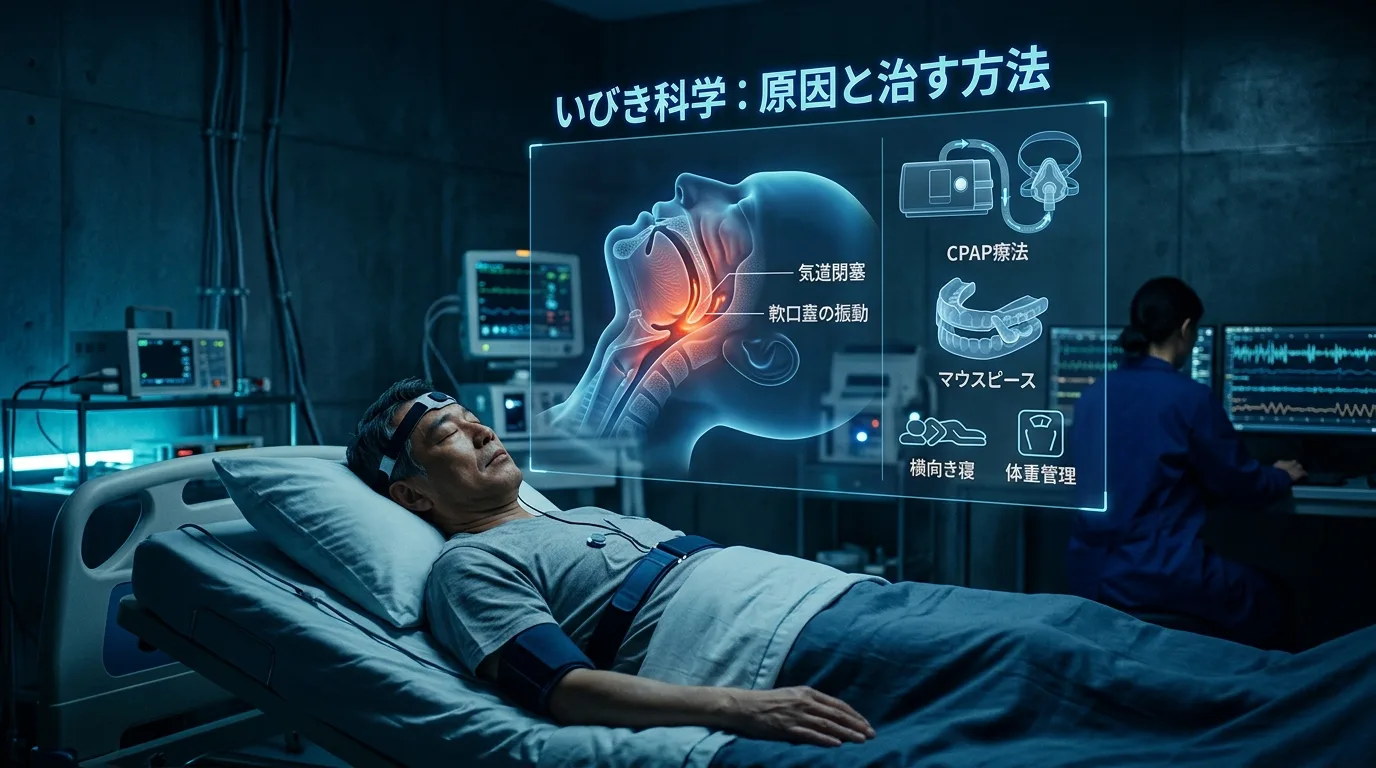 いびきの原因と治し方完全ガイド｜放置すると怖い睡眠時無呼吸症候群との関係