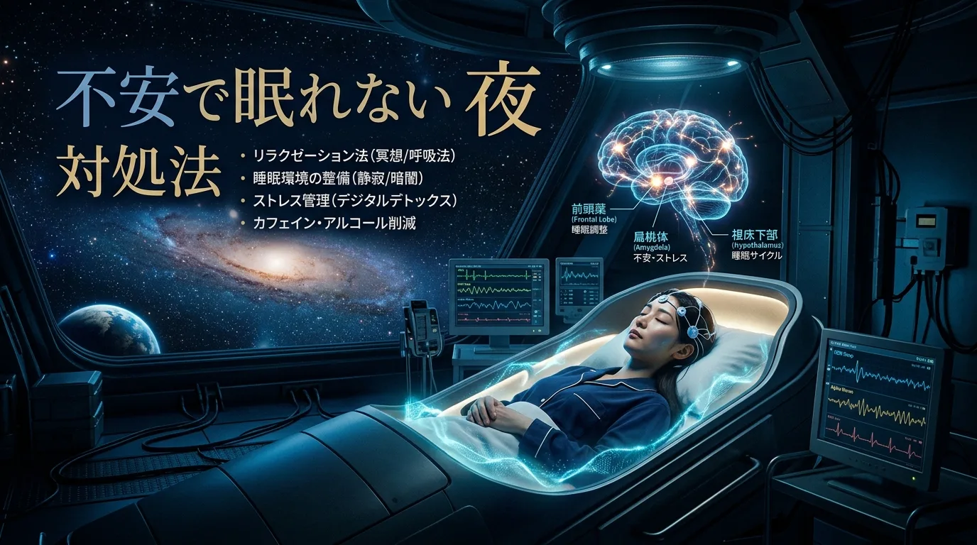 不安で眠れない夜の対処法｜考えすぎで眠れない人の脳科学的解決策